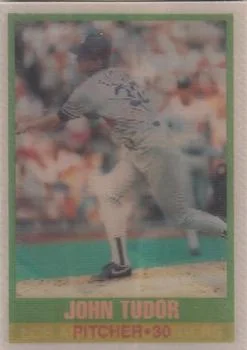 1989 Sportflics John Tudor #86 card image