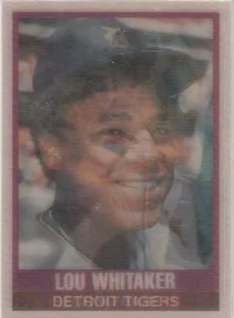 1989 Sportflics Lou Whitaker #18 card image