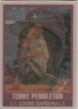 1989 Sportflics Terry Pendleton #99 card image