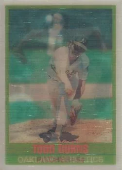 1989 Sportflics Todd Burns #87 card image