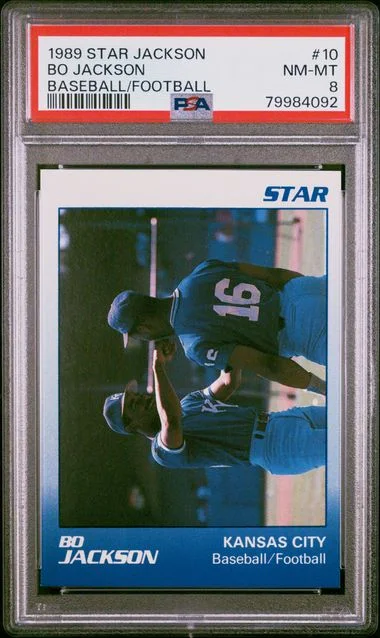 1989 Star Jackson Baseball/Football Bo Jackson #10 card image