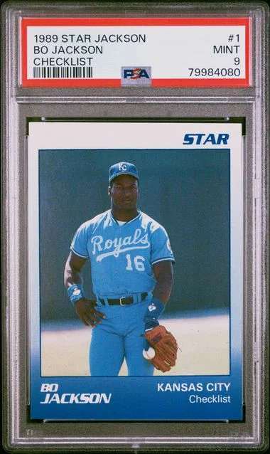 1989 Star Jackson Checklist Bo Jackson #1 card image