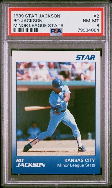 1989 Star Jackson Minor League Stats Bo Jackson #2 card image