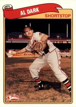 1989 Swell Baseball Greats Al Dark #77 card image