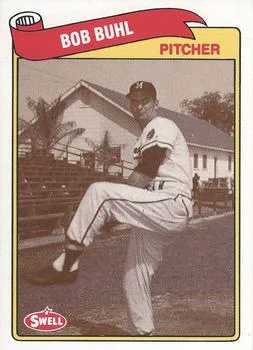 1989 Swell Baseball Greats Bob Buhl #21 card image