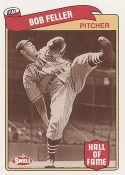 1989 Swell Baseball Greats Bob Feller #75 card image