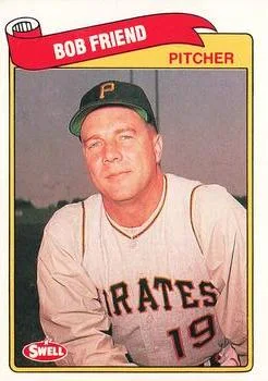 1989 Swell Baseball Greats Bob Friend #86 card image