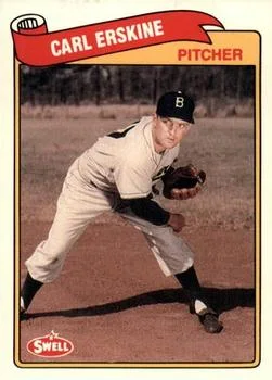 1989 Swell Baseball Greats Carl Erskine #44 card image
