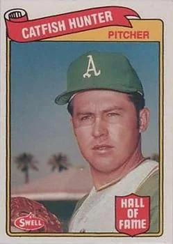 1989 Swell Baseball Greats Catfish Hunter #10 card image