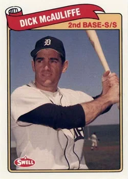 1989 Swell Baseball Greats Dick McAuliffe #14 card image
