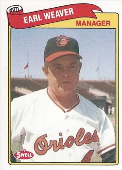 1989 Swell Baseball Greats Earl Weaver MGR #98 card image
