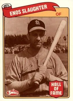 1989 Swell Baseball Greats Enos Slaughter #65 card image