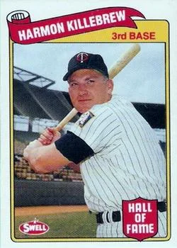 1989 Swell Baseball Greats Harmon Killebrew #70 card image