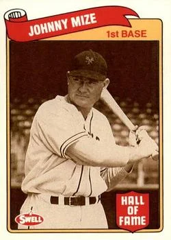 1989 Swell Baseball Greats Johnny Mize #55 card image