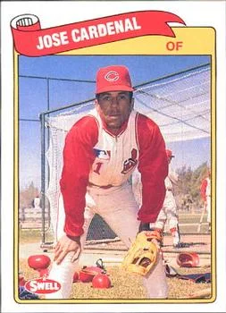 1989 Swell Baseball Greats Jose Cardenal #61 card image
