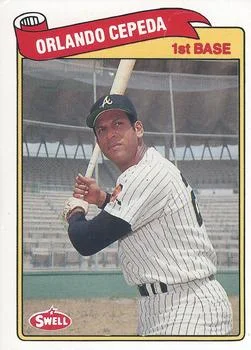 1989 Swell Baseball Greats Orlando Cepeda #8 card image