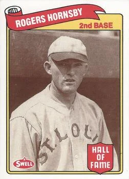 1989 Swell Baseball Greats Rogers Hornsby #20 card image
