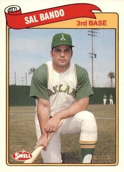 1989 Swell Baseball Greats Sal Bando #63 card image