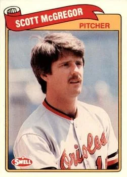 1989 Swell Baseball Greats Scott McGregor #56 card image