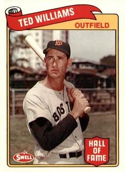 1989 Swell Baseball Greats Ted Williams #100 card image