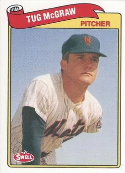 1989 Swell Baseball Greats Tug McGraw #96 card image
