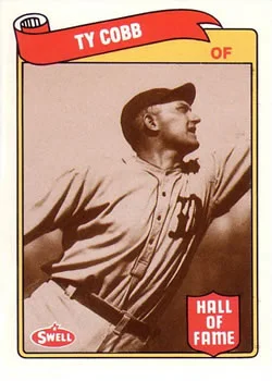 1989 Swell Baseball Greats Ty Cobb #2 card image