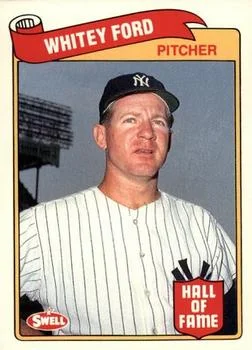 1989 Swell Baseball Greats Whitey Ford #50 card image