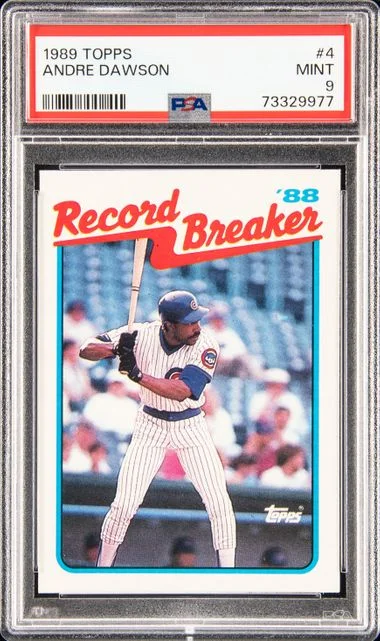 1989 Topps Andre Dawson #4 card image