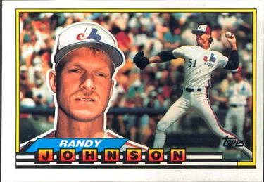 1989 Topps Big 1989 Topps Big 287 Randy Johnson Variant #NNO card image
