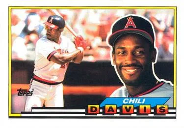 1989 Topps Big Chili Davis #294 card image