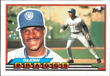 1989 Topps Big Glenn Braggs #204 card image