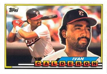 1989 Topps Big Ivan Calderon #289 card image