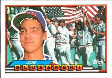 1989 Topps Big Joe Slusarski #213 card image