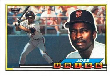 1989 Topps Big Jose Uribe #258 card image