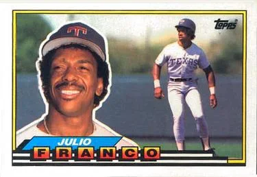 1989 Topps Big Julio Franco #288 card image