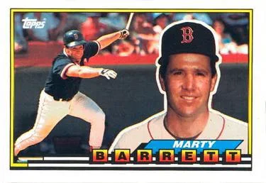 1989 Topps Big Marty Barrett #278 card image