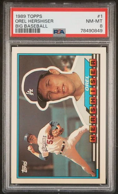 1989 Topps Big Orel Hershiser Baseball #1 card image