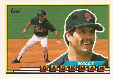 1989 Topps Big Wally Backman #300 card image
