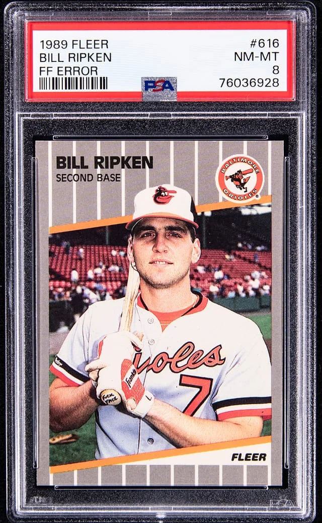 1989 Topps Bill Ripken FF Error #616 card image