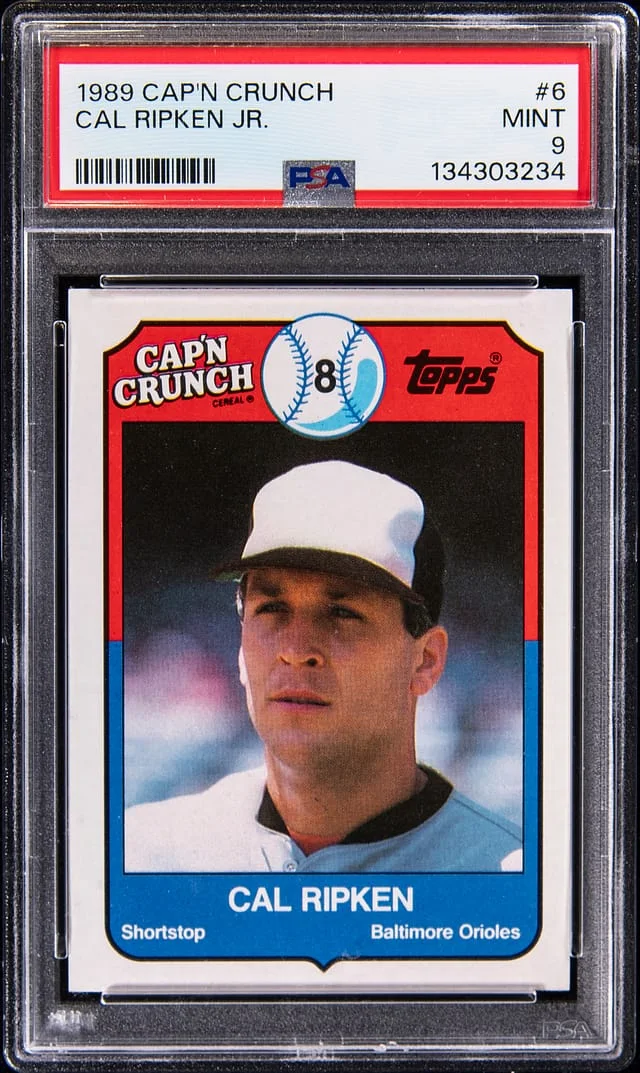 1989 Topps Cal Ripken Cap'n Crunch #6 card image