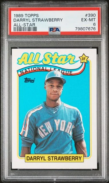 1989 Topps Darryl Strawberry All-Star #390 card image