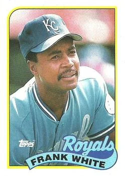 1989 Topps Frank White #25 card image