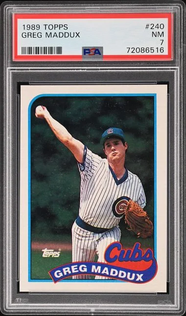 1989 Topps Greg Maddux #240 card image