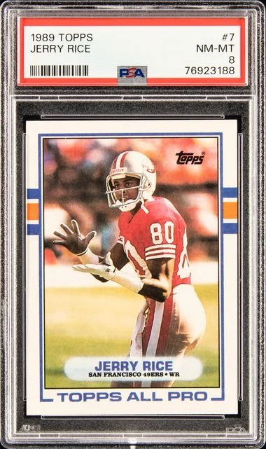 1989 Topps Jerry Rice #7 card image
