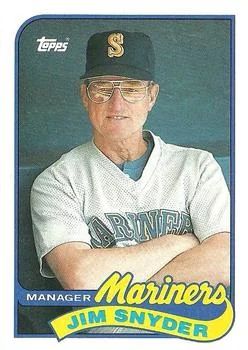 1989 Topps Jim Snyder MGR Checklist #44 card image