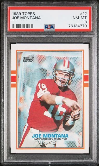 1989 Topps Joe Montana #12 card image