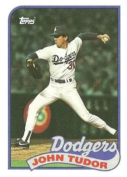 1989 Topps John Tudor UERUER: 1984 listed #35 card image