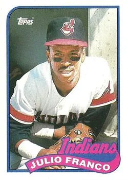 1989 Topps Julio Franco #55 card image