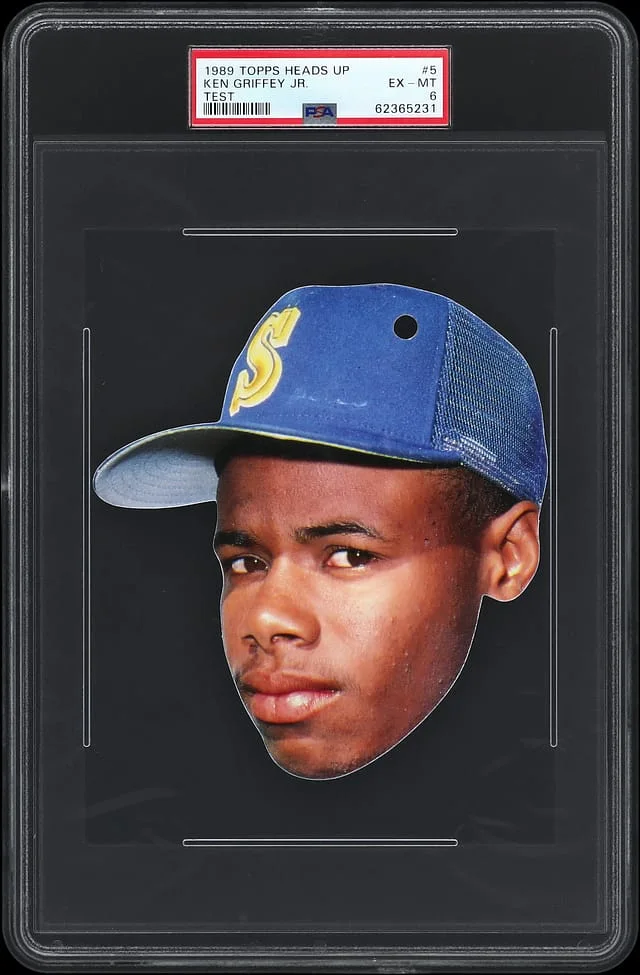 1989 Topps Ken Griffey Jr. Heads Up Test #5 card image