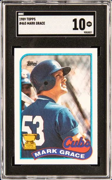 1989 Topps Mark Grace #465 card image